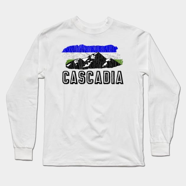 Cascadia Pacific Northwest Long Sleeve T-Shirt by heybert00